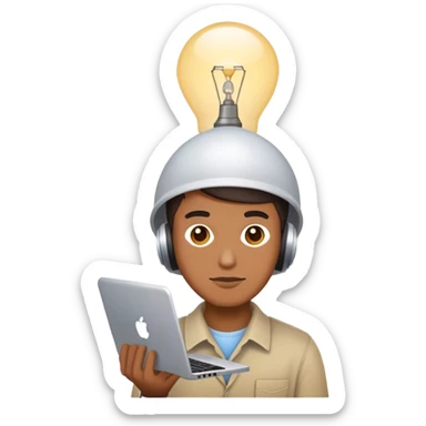 programmer with lamp on a head sticker
