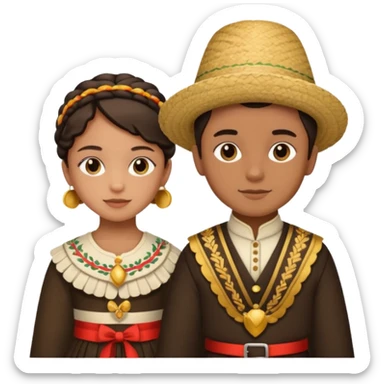 UM MENINO E UMA MENINA DE SÃO JOÃO sticker