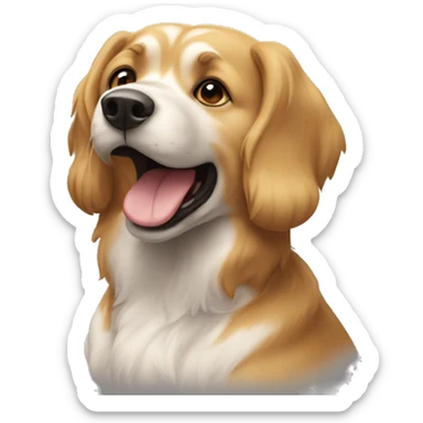 Chien faisant la fête sticker