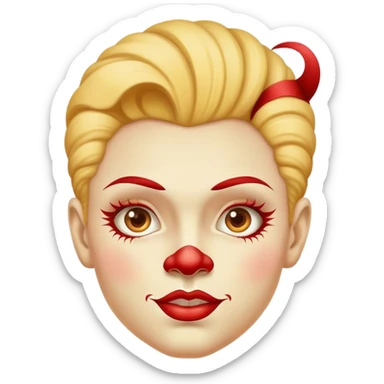 Vintage circus acrobat sticker