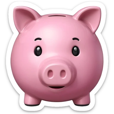 Piggy bank sticker