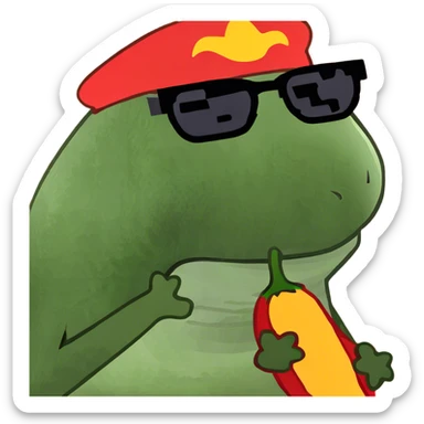 Faded and chili mf sticker