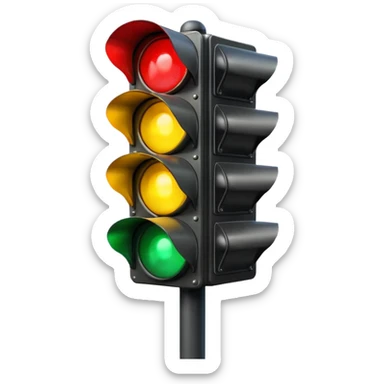 traffic light signal sticker