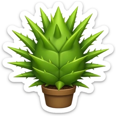 an emoji with thorns sticker