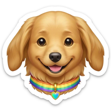 gay dog sticker