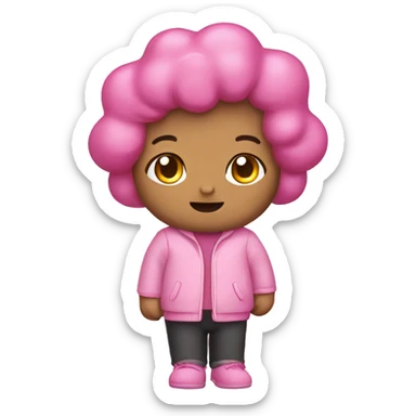 pink Sanrio characters sticker