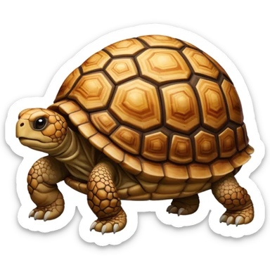 Brown shell tortoise sticker
