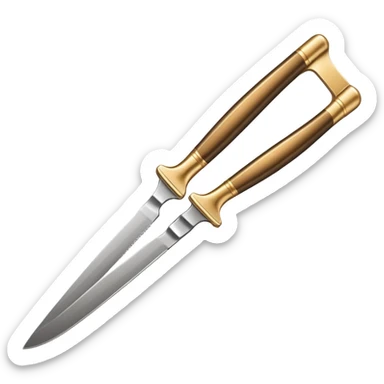 gold barber straight razor sticker