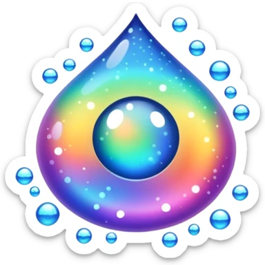 glittering sticker