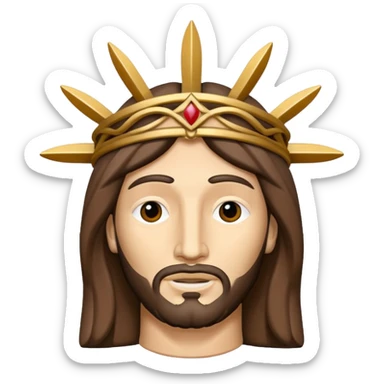 Cristo de la concordia todos blanco  sticker