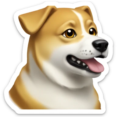 Doge coin sticker
