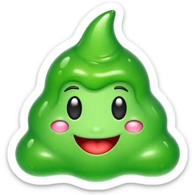 Slime emoji sticker