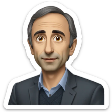 Éric-zemmour-peau-npir sticker