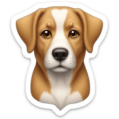 Chien qui bois du thé sticker