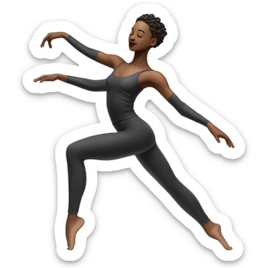 Contemporary dancer  sticker