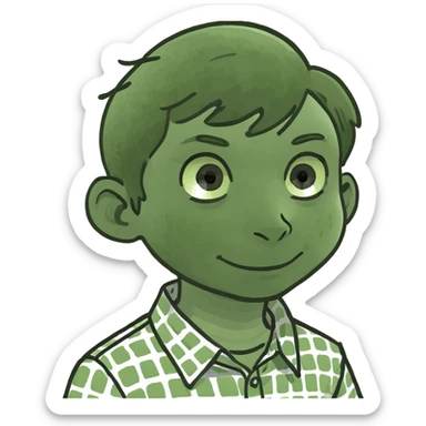 A boy named Maxim who loves to eat waffles with sour cream sticker