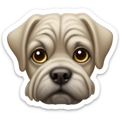 mops dog sticker