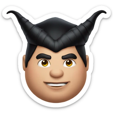 fat maleficent sticker