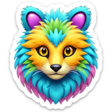  exotic colorful Protogen-Fakémon-Pokémon-Spectrobes-Digimon-Vernid-creature sticker