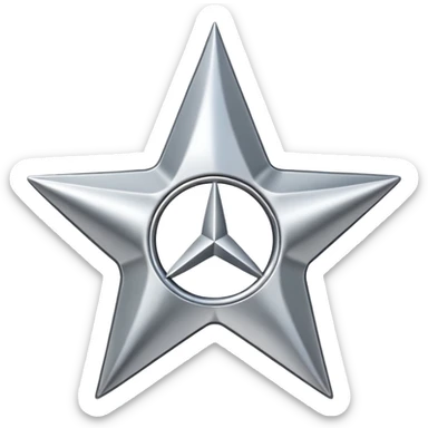 Mercedes logo sticker