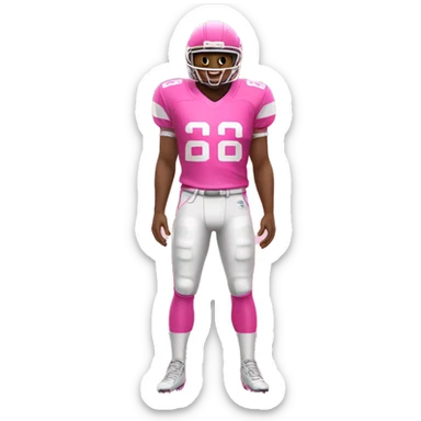 Pink Football jersey sticker