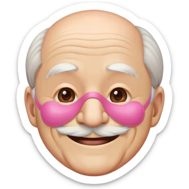 generate a host emoji from squid game that looks like the old man sticker