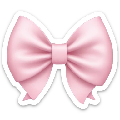 Pale pink bow sticker