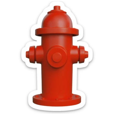 Fire hydrant sticker