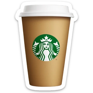 Starbucks cup sticker