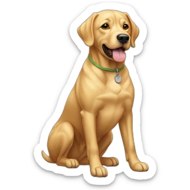morph a golden dogo sticker