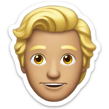 Trump as diva sticker