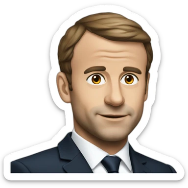 Macron en colere sticker