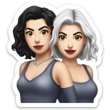 Charli xcx with Marina diamandis sticker