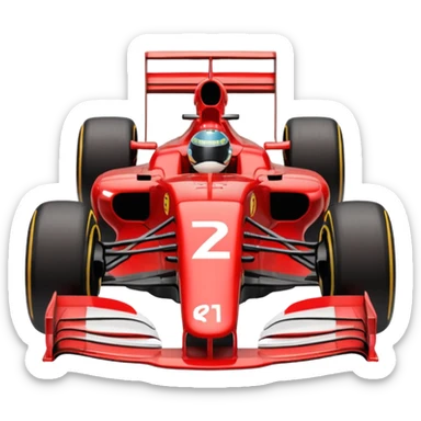 Leclerc formula 1 car sticker