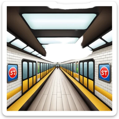 subway station sticker
