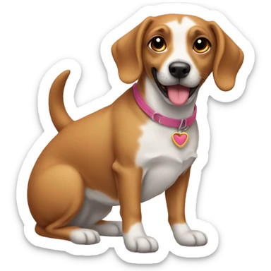 Coquette dog  sticker