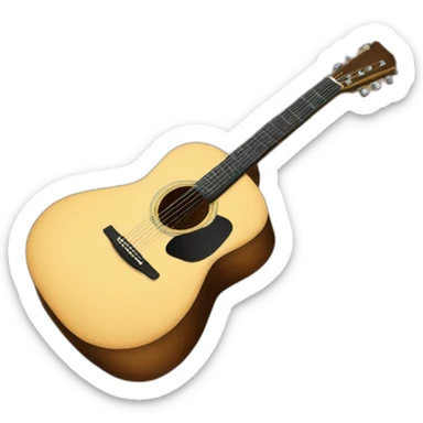 acoustic guitar sticker