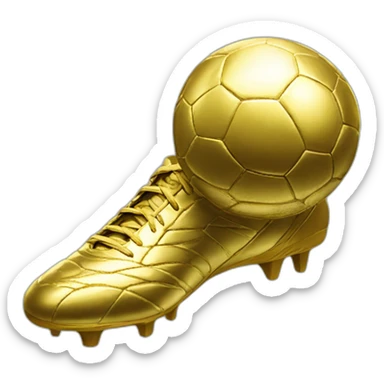 Bota de oro fútbol  sticker