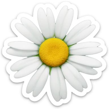 Daisy flower sticker