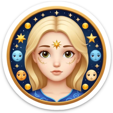Cute grig astrology sticker