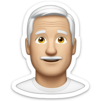 white middle aged man with AirPods Max sticker