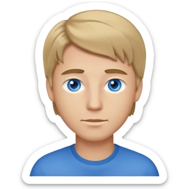 male darkblond sticker