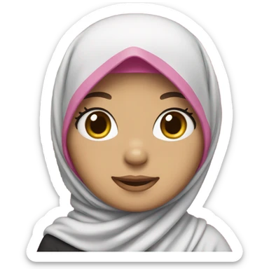 hello kitty wearing hijab sticker