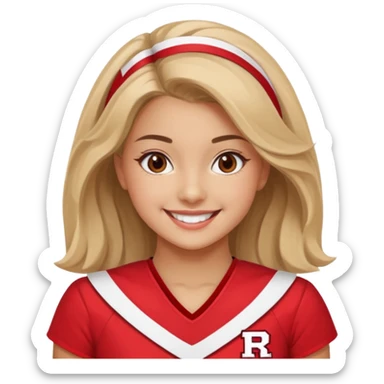 Rutgers Cheerleader sticker
