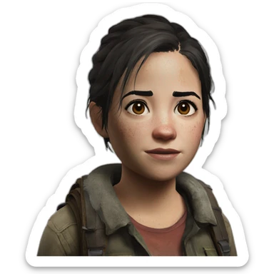 Ellie the last of us part II sticker