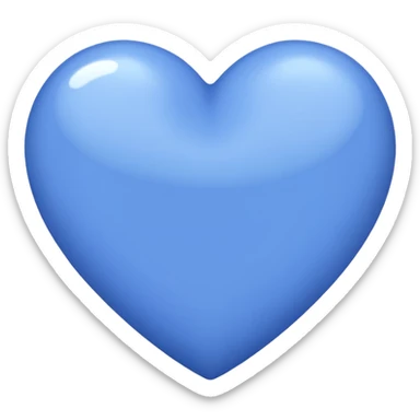periwinkle heart sticker