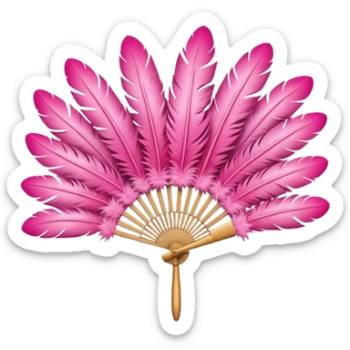 a-dovetail-consisting-of-pink-feathers-that-spread-out-in-a-fan-shape.-without-the-dove. sticker