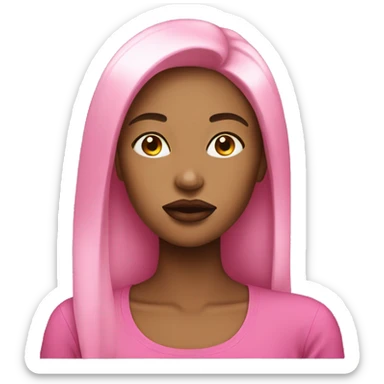 Women have big lips pink sticker