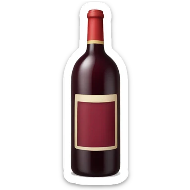 Red wine bag sticker