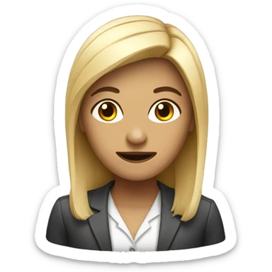 virtual assistant hispter sticker